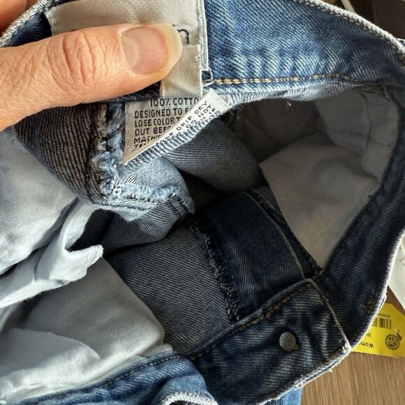 VINTAGE Calvin Klein Women Jeans 8 Blue Sport Mom USA Light Wash High Rise - Picture 5 of 6